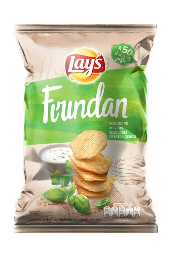 Lay's Fırından Yoğurt ve Mevsim Yeşillikli Patates Cips 134 Gr
