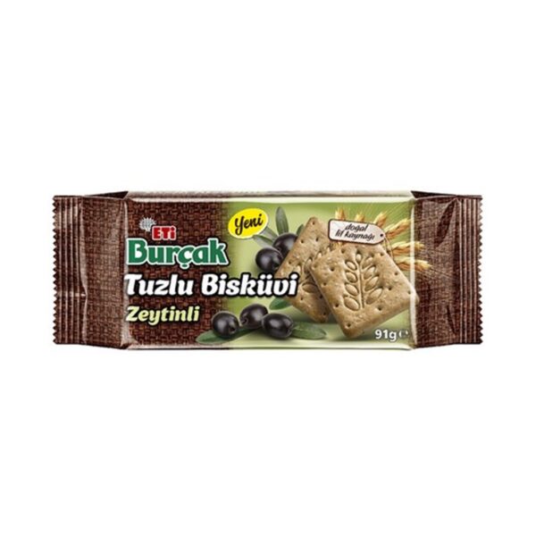 Eti Burçak Tuzlu Bisküvi Zeytinli 91 Gr