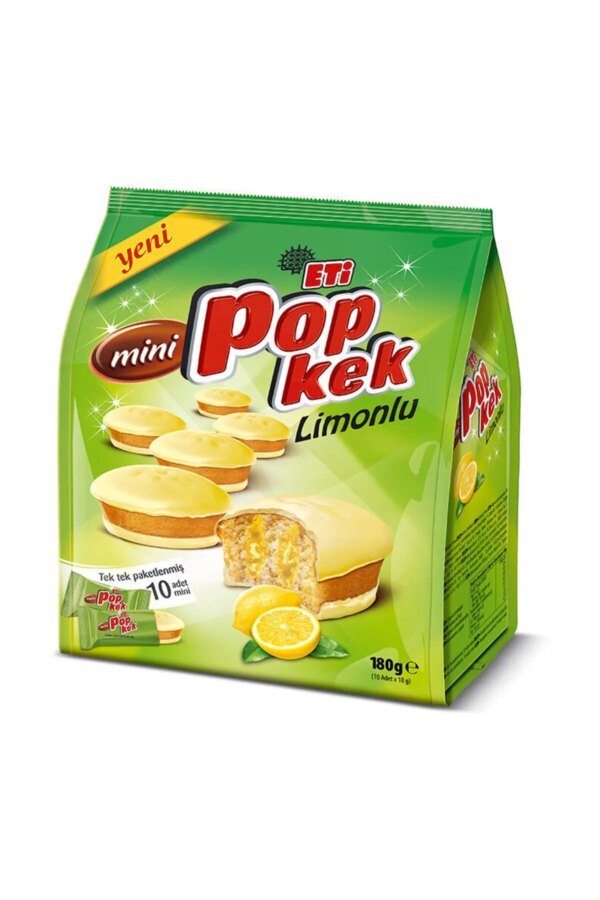 Eti Pop Kek Mini Limonlu Kek 180 Gr