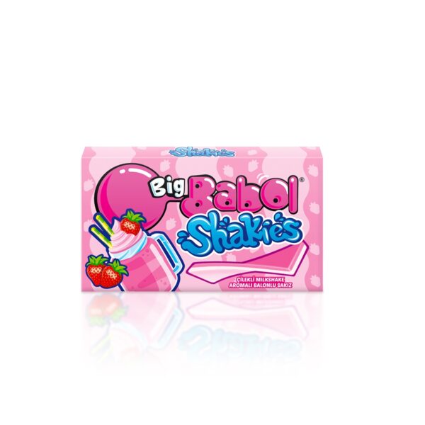 Big Babol Çilek Milkshake Aromalı Şerit Sakız 26 Gr