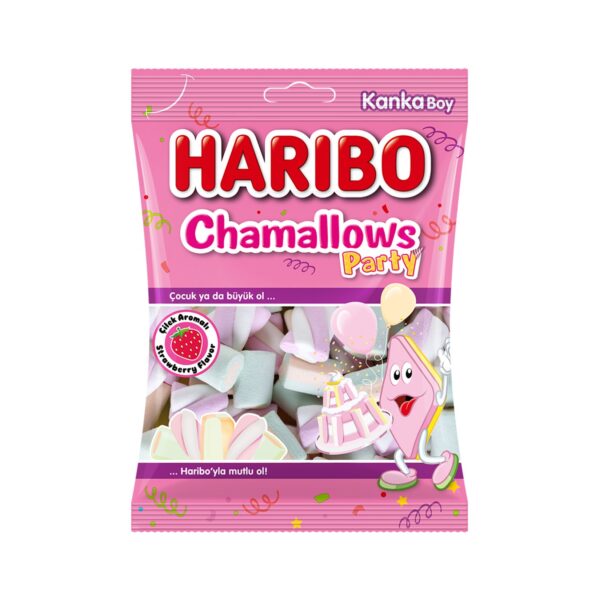 Harıbo Chamallows Party Çilek Aromalı 70 Gr