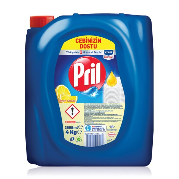 Pril Limon Kokulu Sıvı Bulaşık Deterjanı 4 Kg
