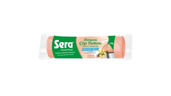 Sera Büzgülü Çöp Torbası Büyük Boy Vanilya Kokulu 65X70 Cm 10 Adet