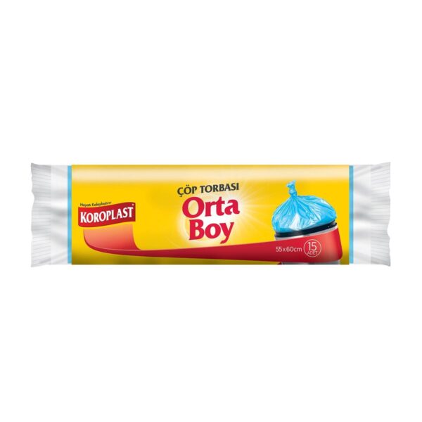 Koroplast Çöp Torbası Orta Boy  55X60 Cm 15 Adet