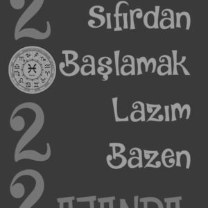 2022 Ajanda Sıfırdan Başlamak Lazım Bazen